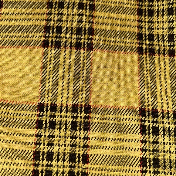 Yellow checkered body dress - Picture 3 of 4